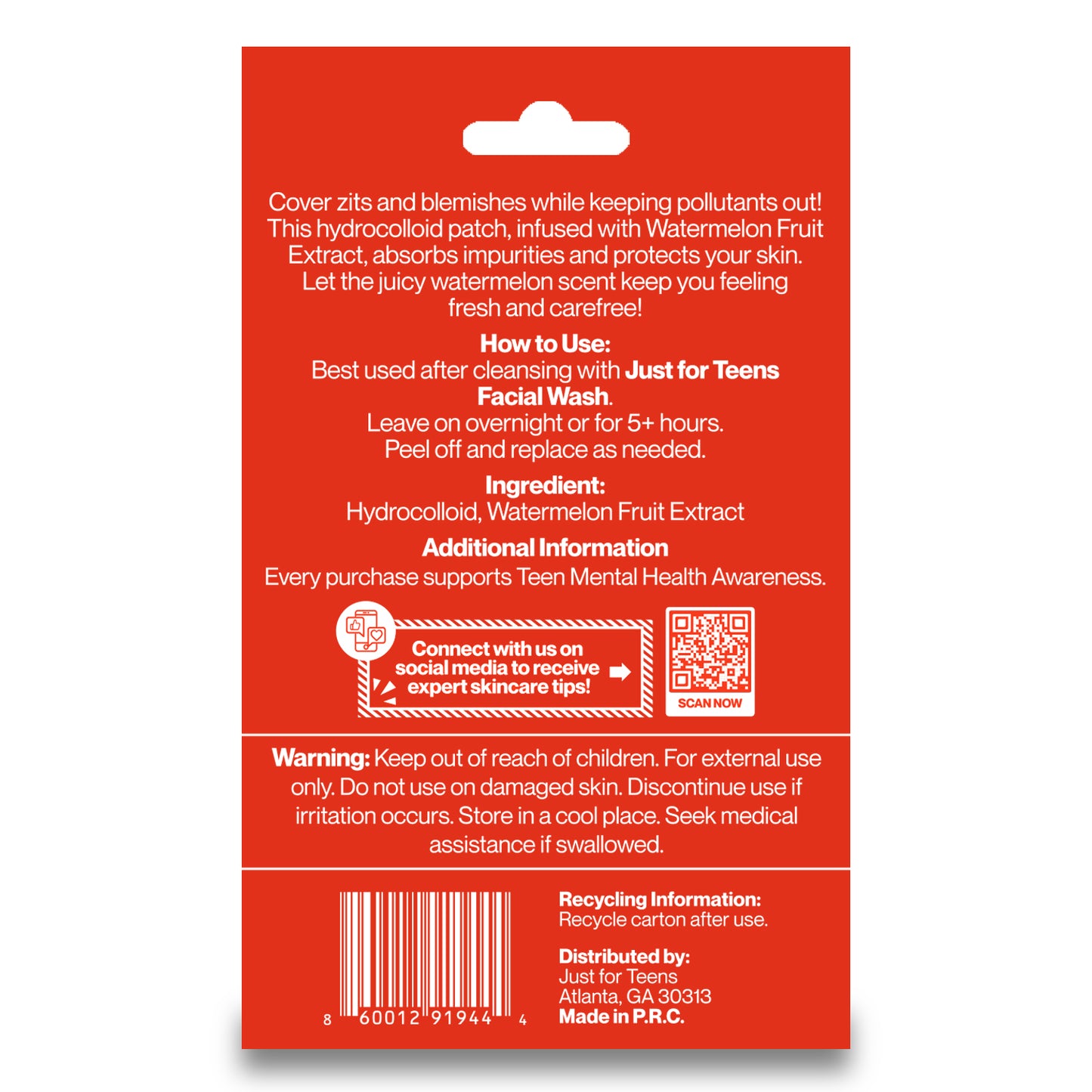 pimple patch on acne spot overnight