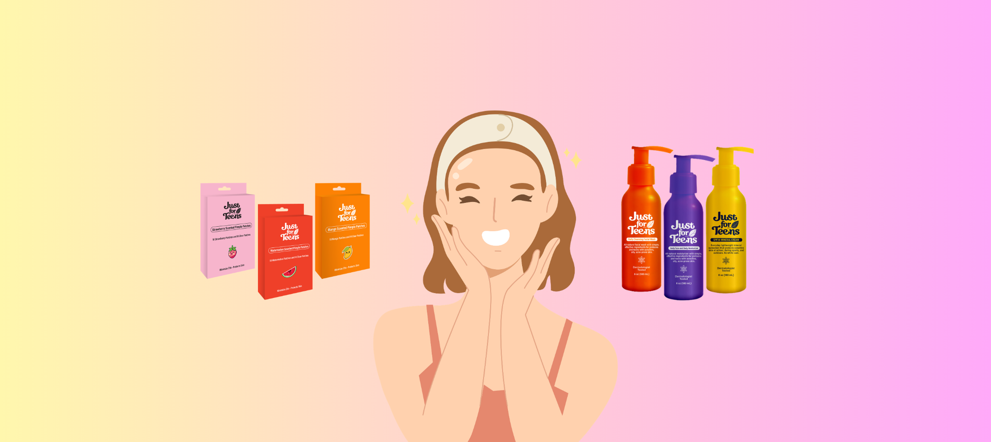 teen skincare routine using gentle products for healthy skin
