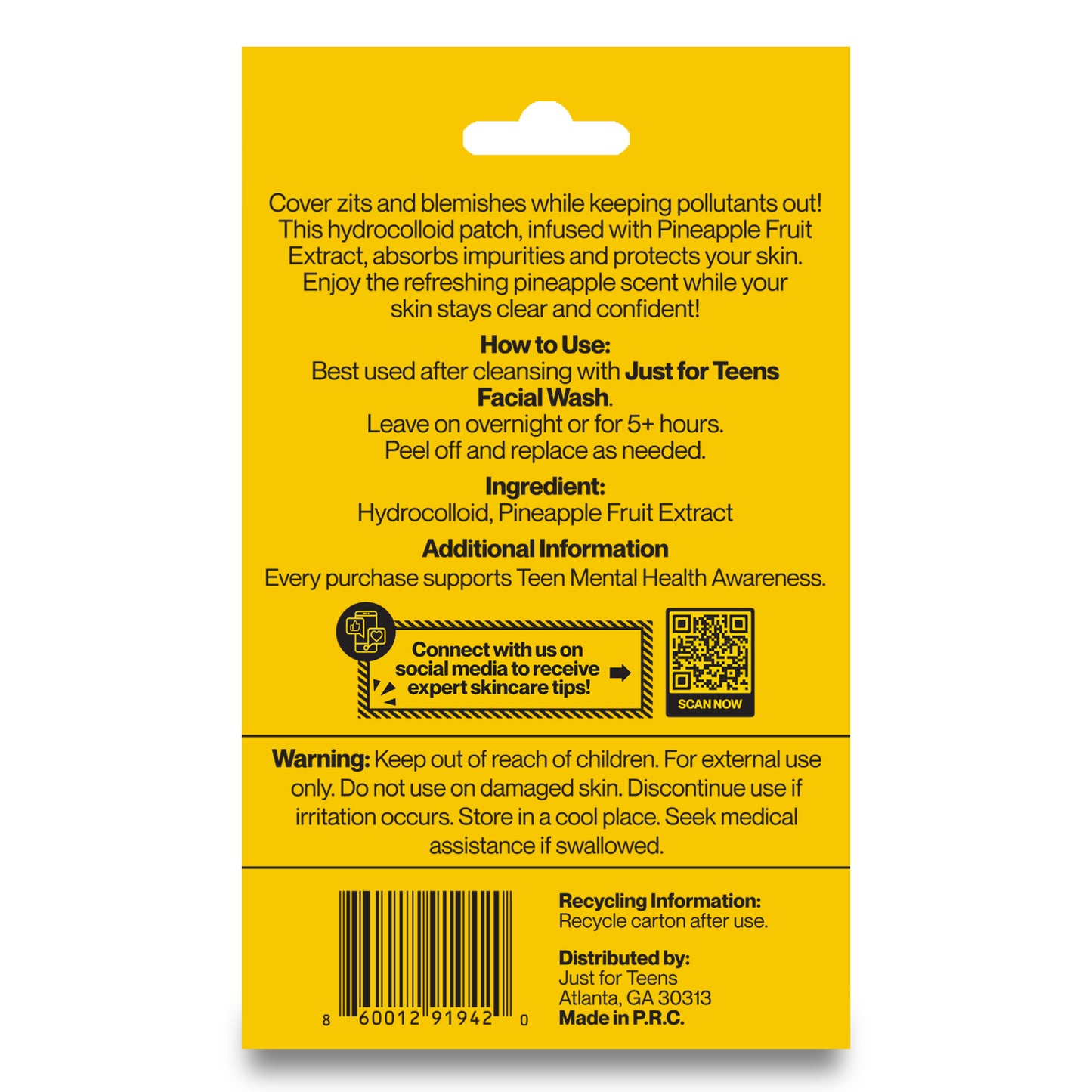 pimple patch on acne spot overnight