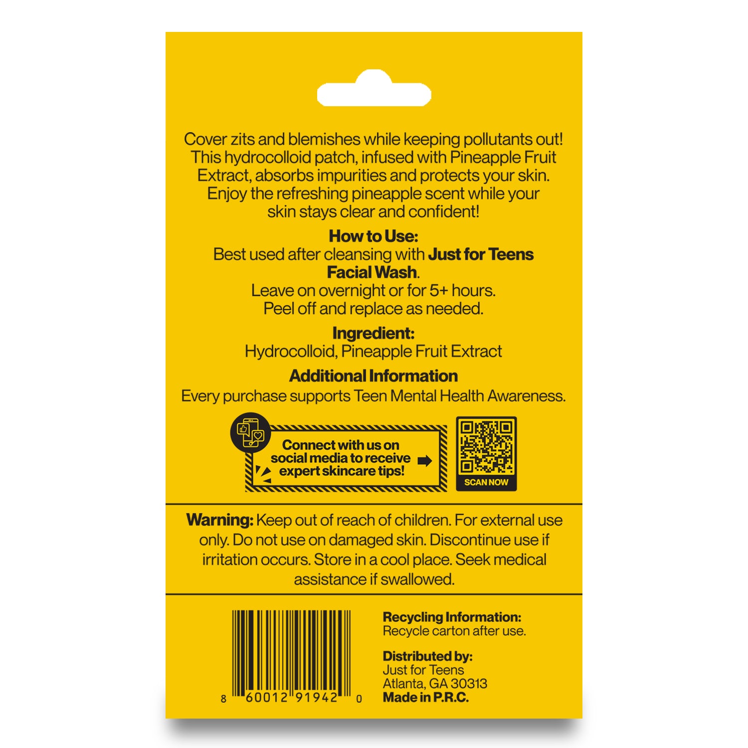 pimple patch on acne spot overnight