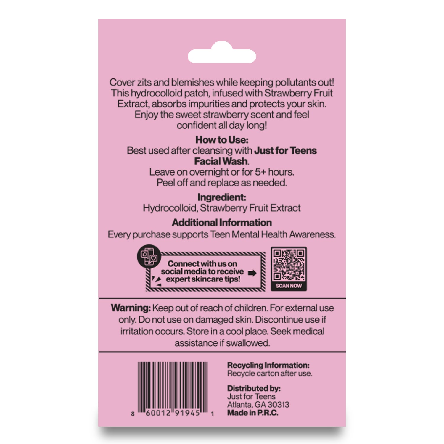 pimple patch on acne spot overnight