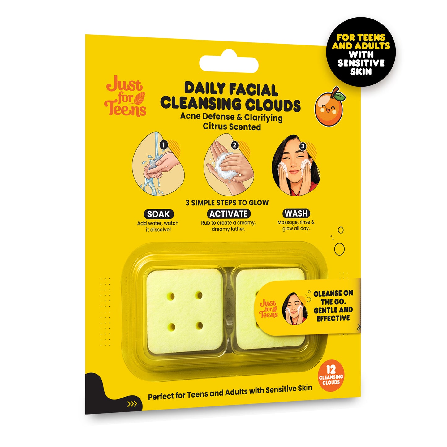Daily Facial Cleansing Clouds Citrus