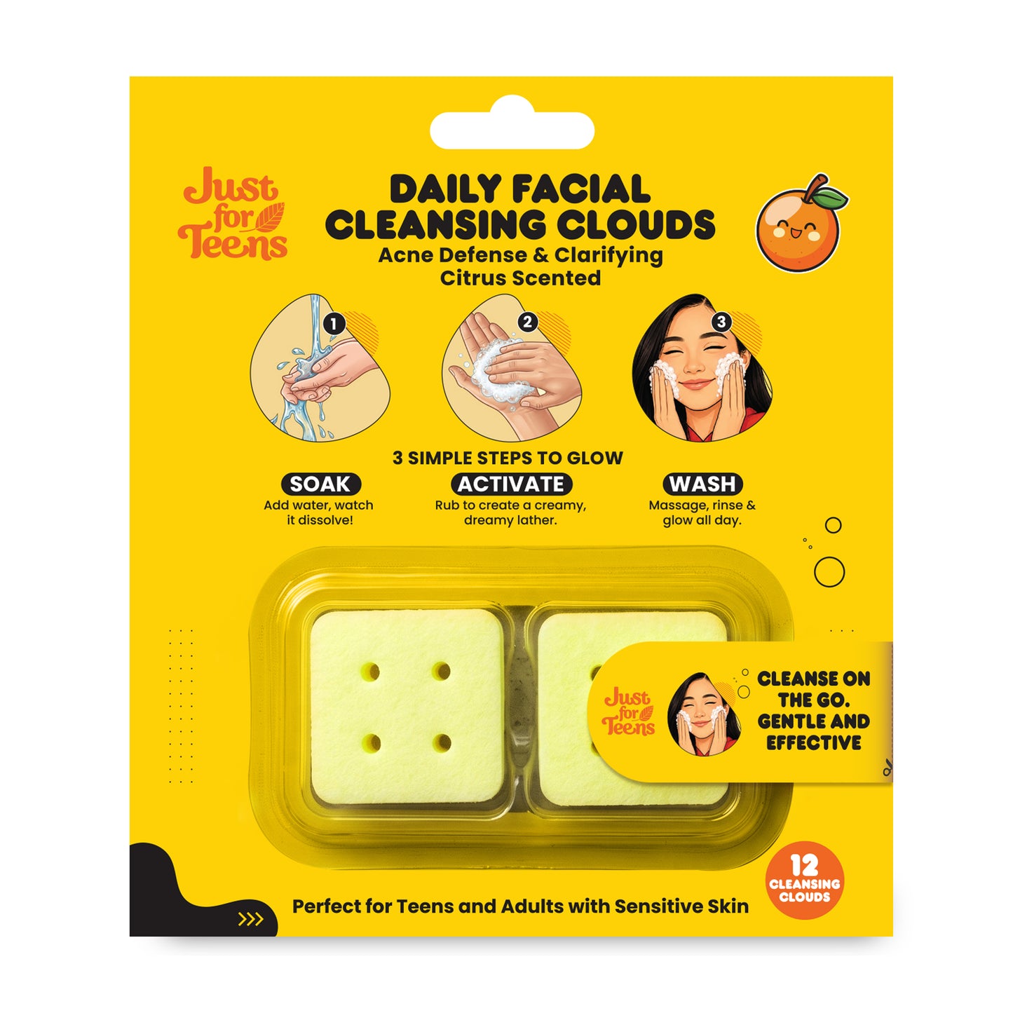 Daily Facial Cleansing Clouds Citrus