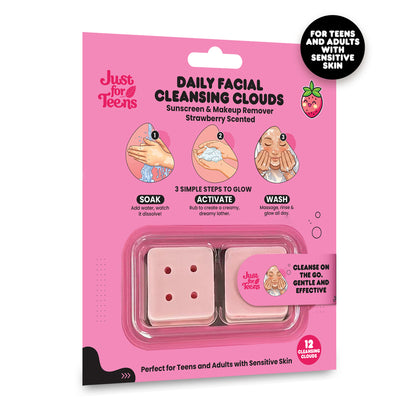 Daily Facial Cleansing Clouds Strawberry