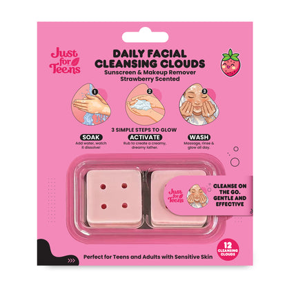 Daily Facial Cleansing Clouds Strawberry