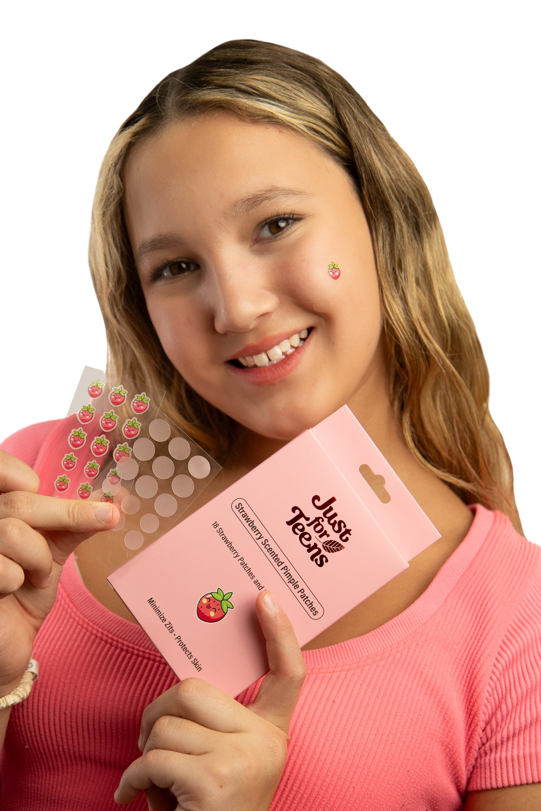 Raspberry Skin Patch Strawberry Scented Pimple Patches – Just for Teens
